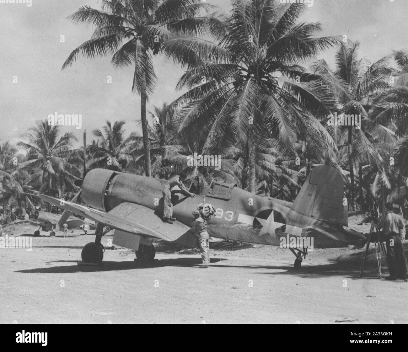 F U Of Vmf At Turtle Bay Airfield Espiritu Santo Stock Photo Alamy