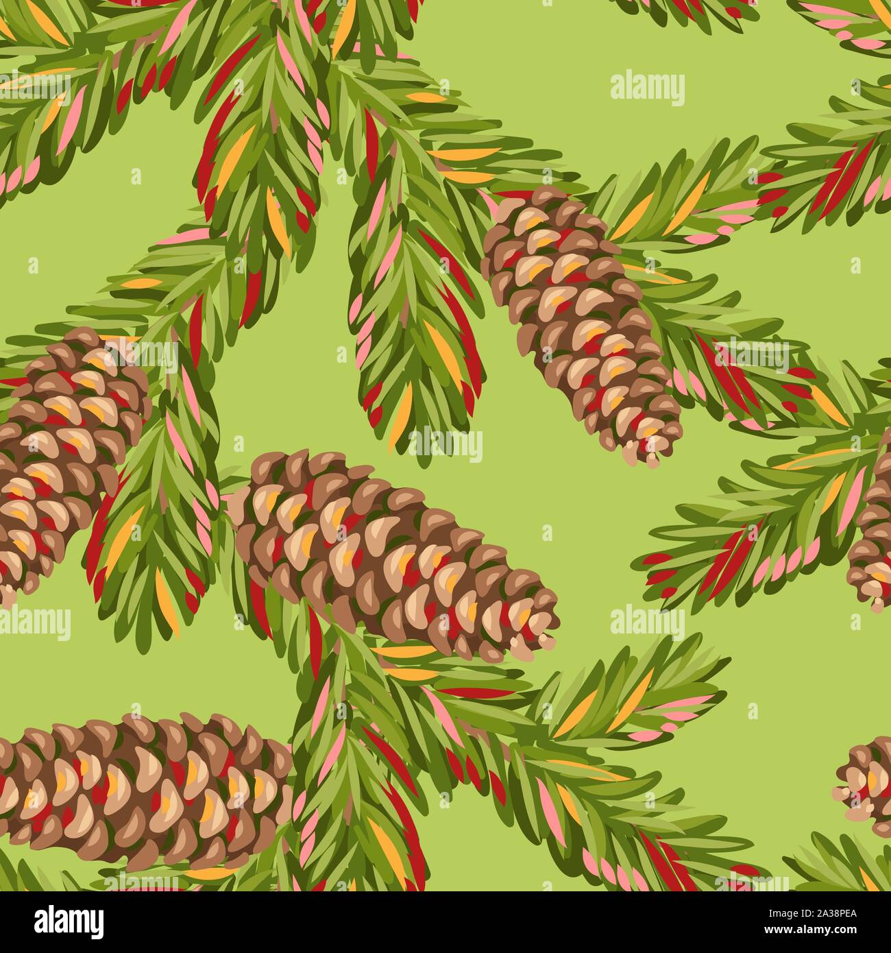 Fir Cones Stock Vector Images Alamy