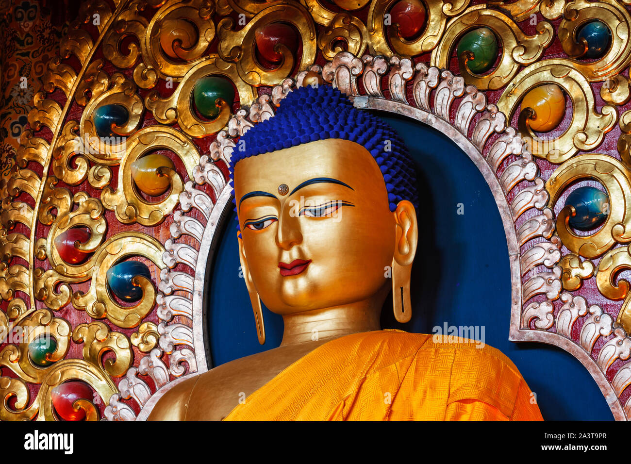 Sakyamuni Buddha Statue Stock Photo Alamy