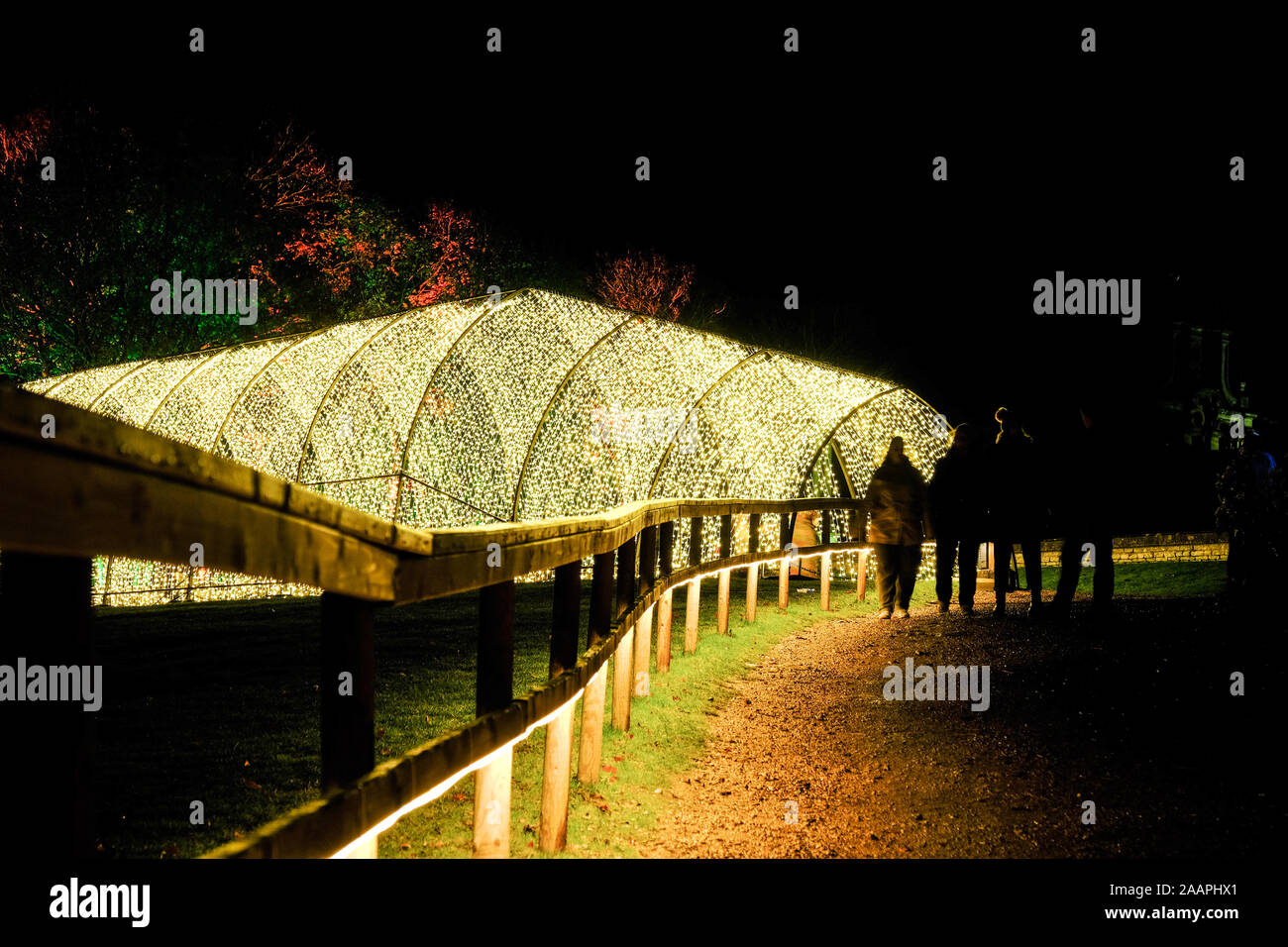 The Opening Night Of The Festive Illuminated Light Trail At Blenheim