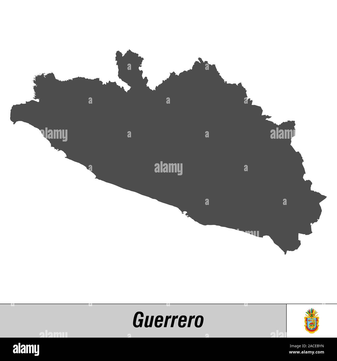 Guerrero Map Vector Hi Res Stock Photography And Images Alamy