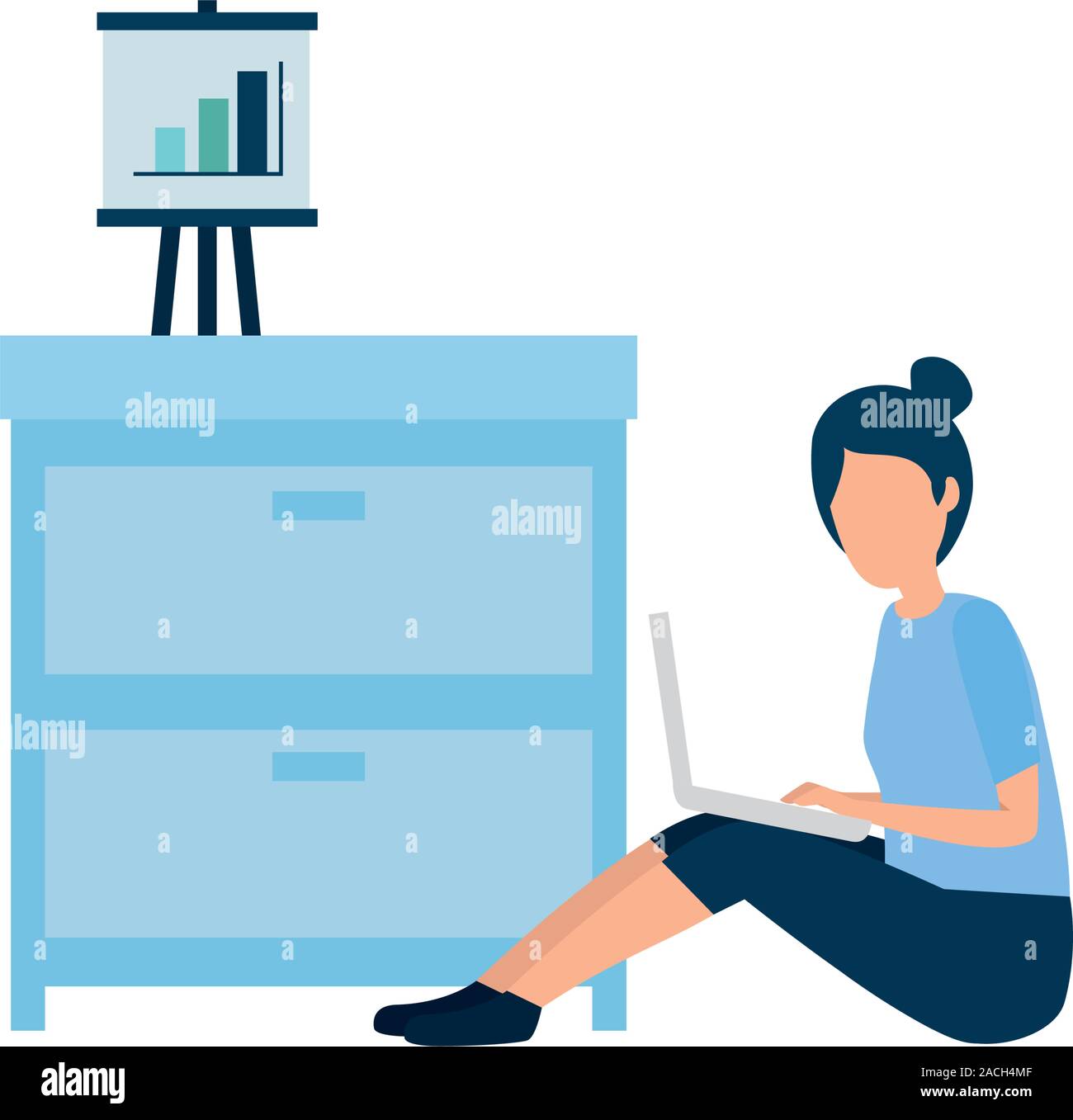 Isolated Businesswoman Avatar Vector Design Stock Vector Image Art