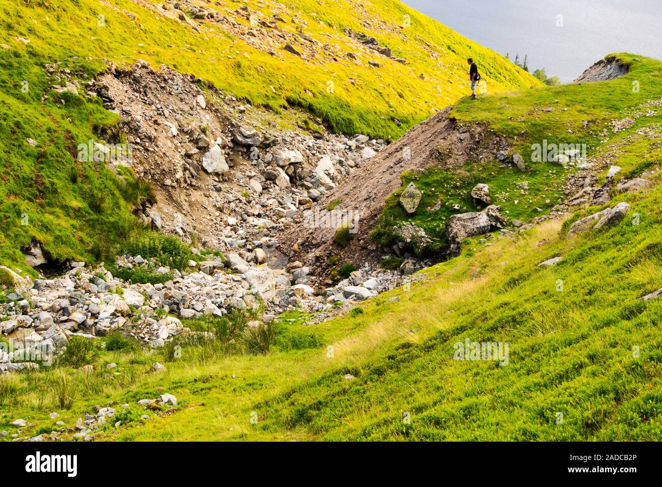 Erosion Mines Gill On Helvellyn Lake District Uk The Erosion Was