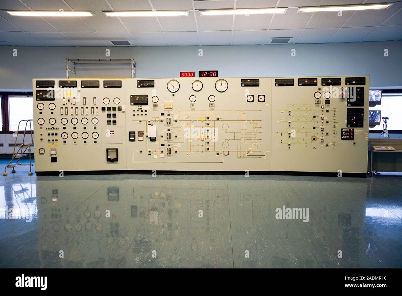 Former Work Station In The Control Room At Fawley Power Station