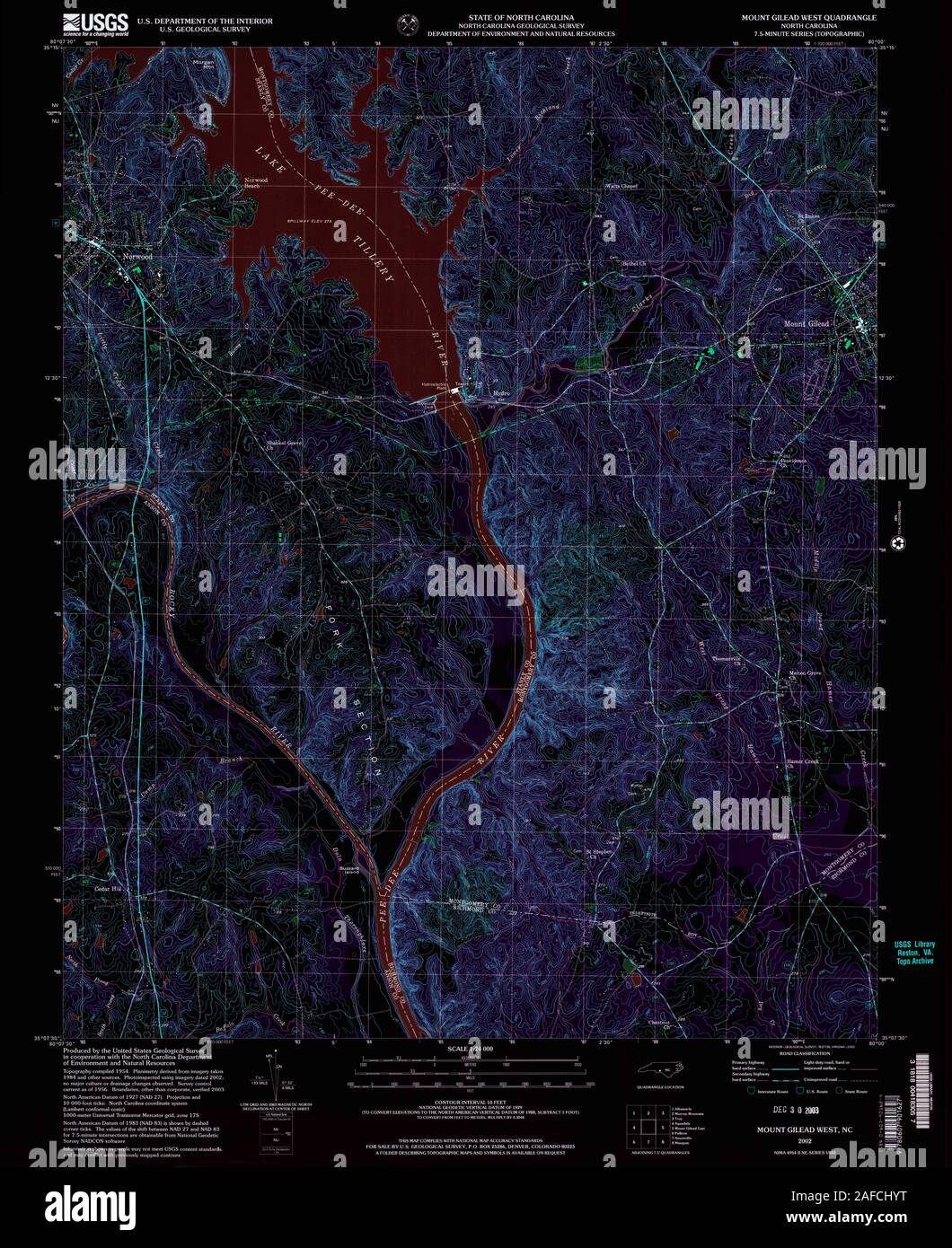 Map Of Mount Gilead Hi Res Stock Photography And Images Alamy