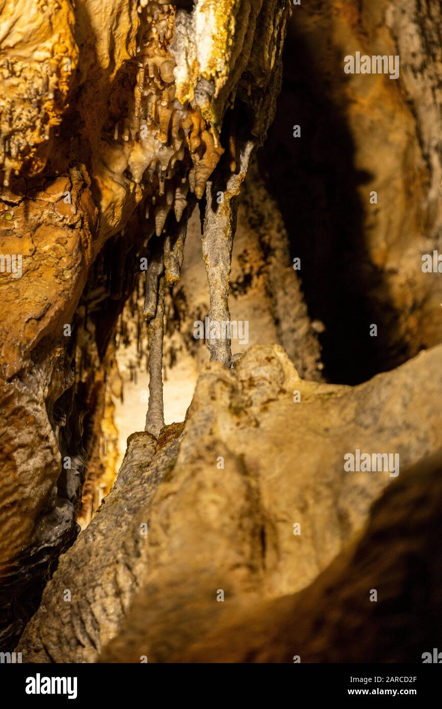 Abstract Stone Cave Background Rock Formations On The Arches And Walls