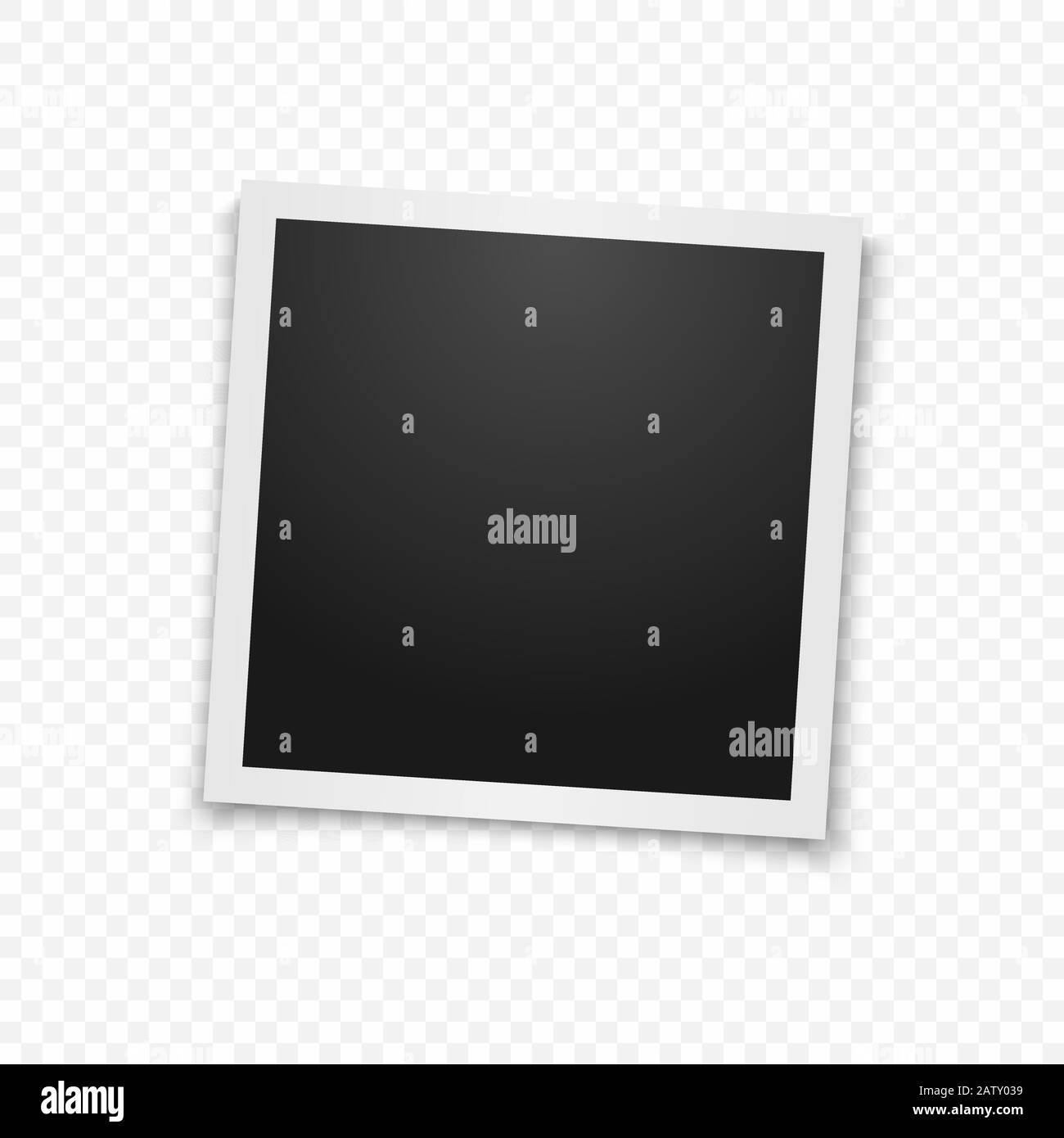 Realistic Vector Photo Frame Template Photo Design Vector Stock