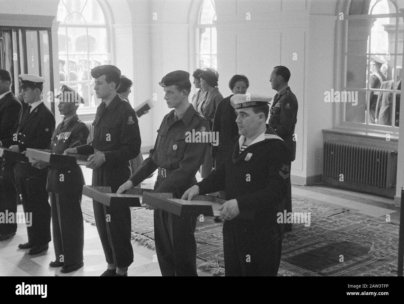 Princess Beatrix Irene Margriet And Marijke Hoist The Flag Above The