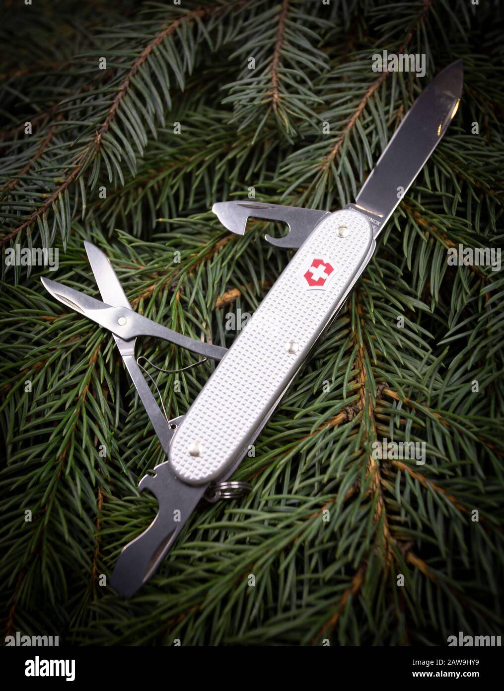 Ibach Switzerland Silver Swiss Army Knife Victorinox