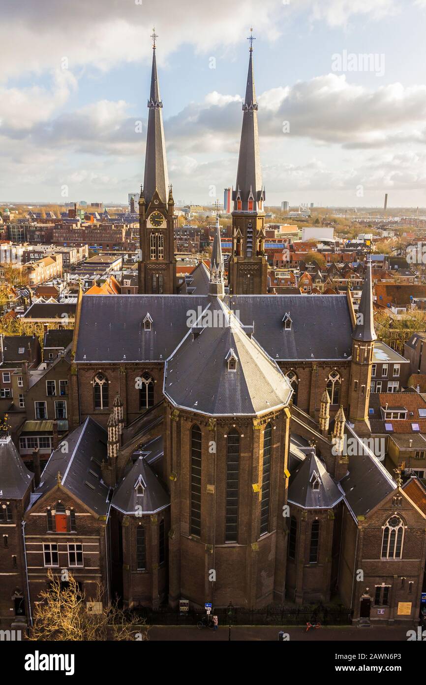 Delft The Netherlands Holland January 18 2020 Top View From The New