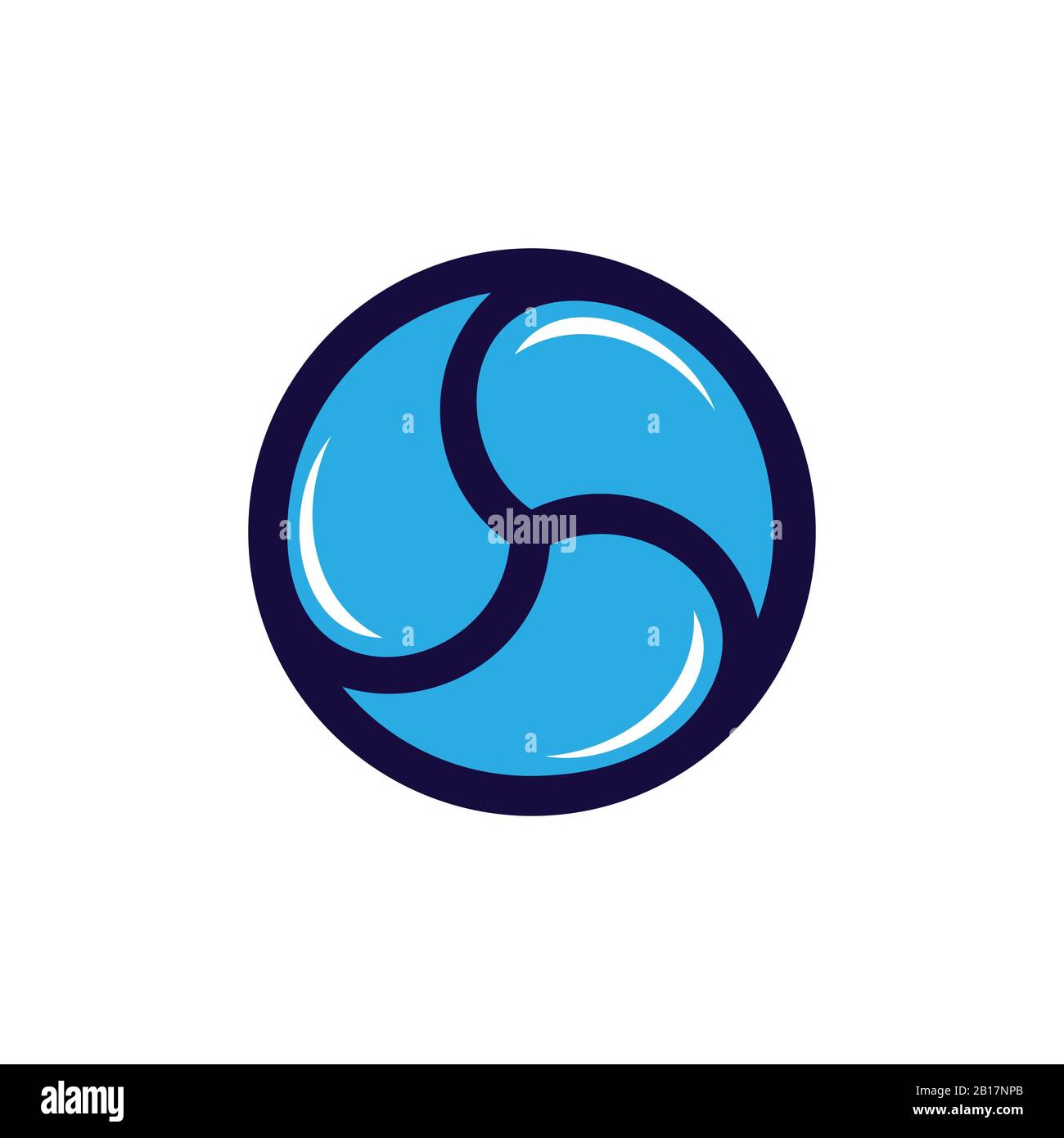 Circle Rotation Water Logo Vector Stock Vector Image Art Alamy