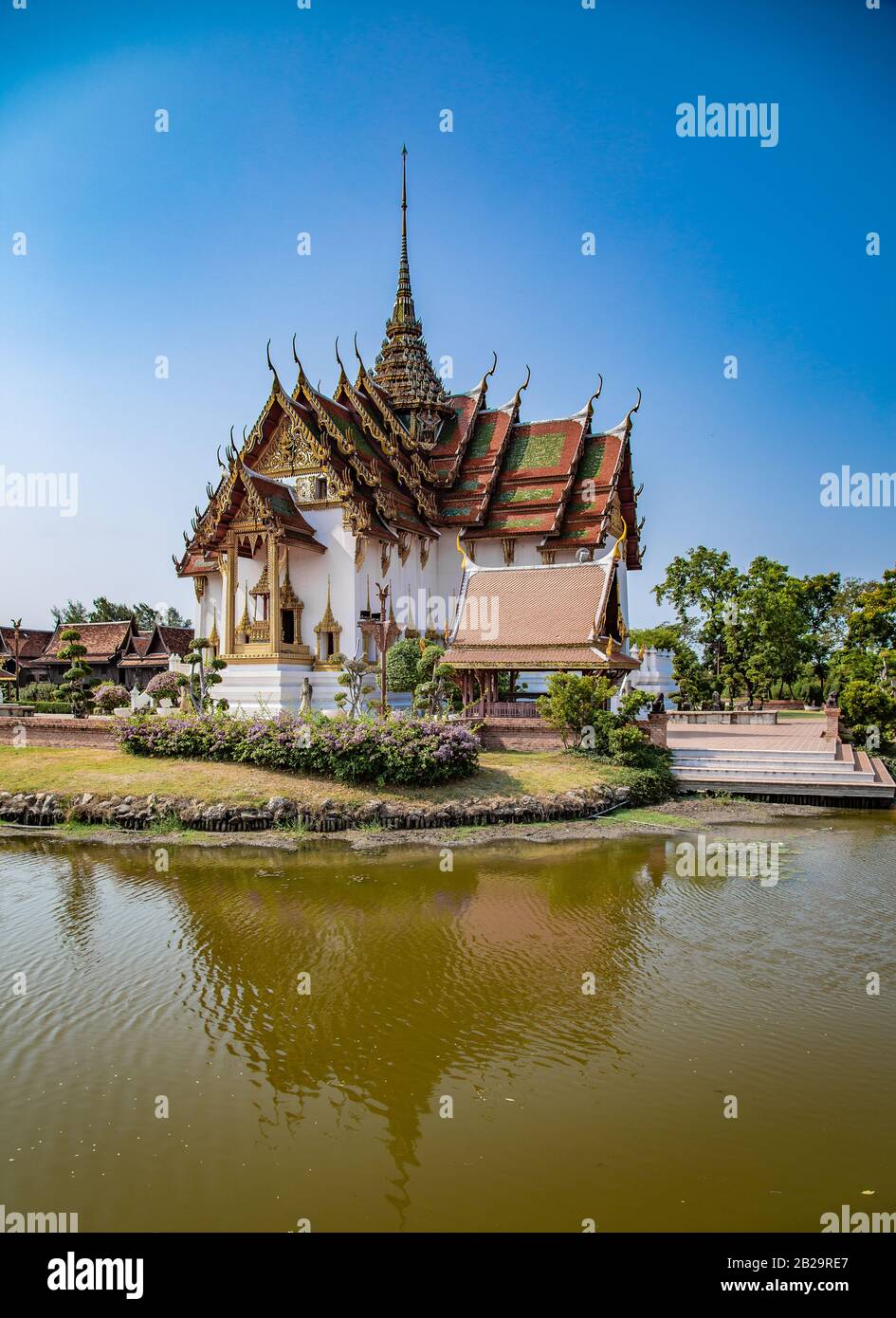 Ancient City Temples Muang Boran In Bangkok Thailand Stock Photo Alamy