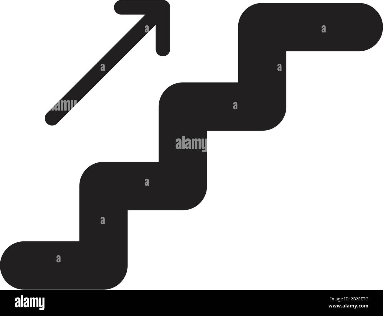 Stairs Icon Template Black Color Editable Stairs Icon Symbol Flat