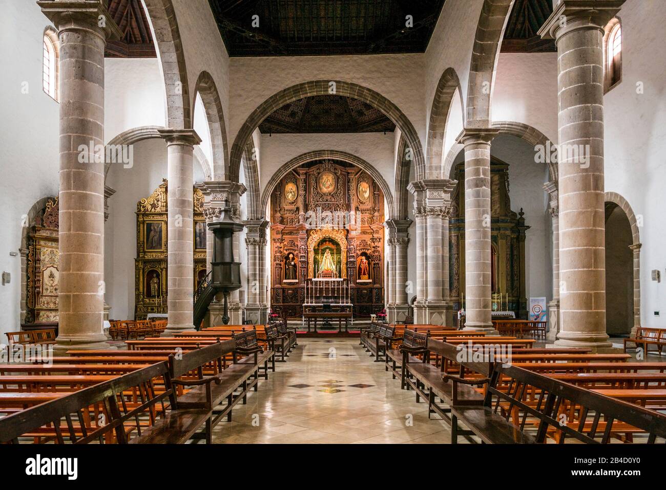 Spain Canary Islands Tenerife Island La Orotava Iglesia De San