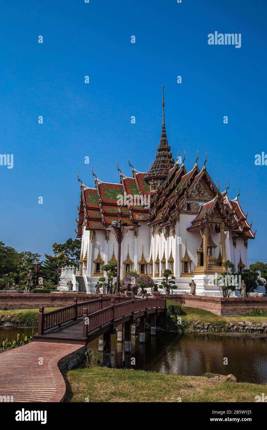 Ancient City Temples Muang Boran In Bangkok Thailand Stock Photo Alamy