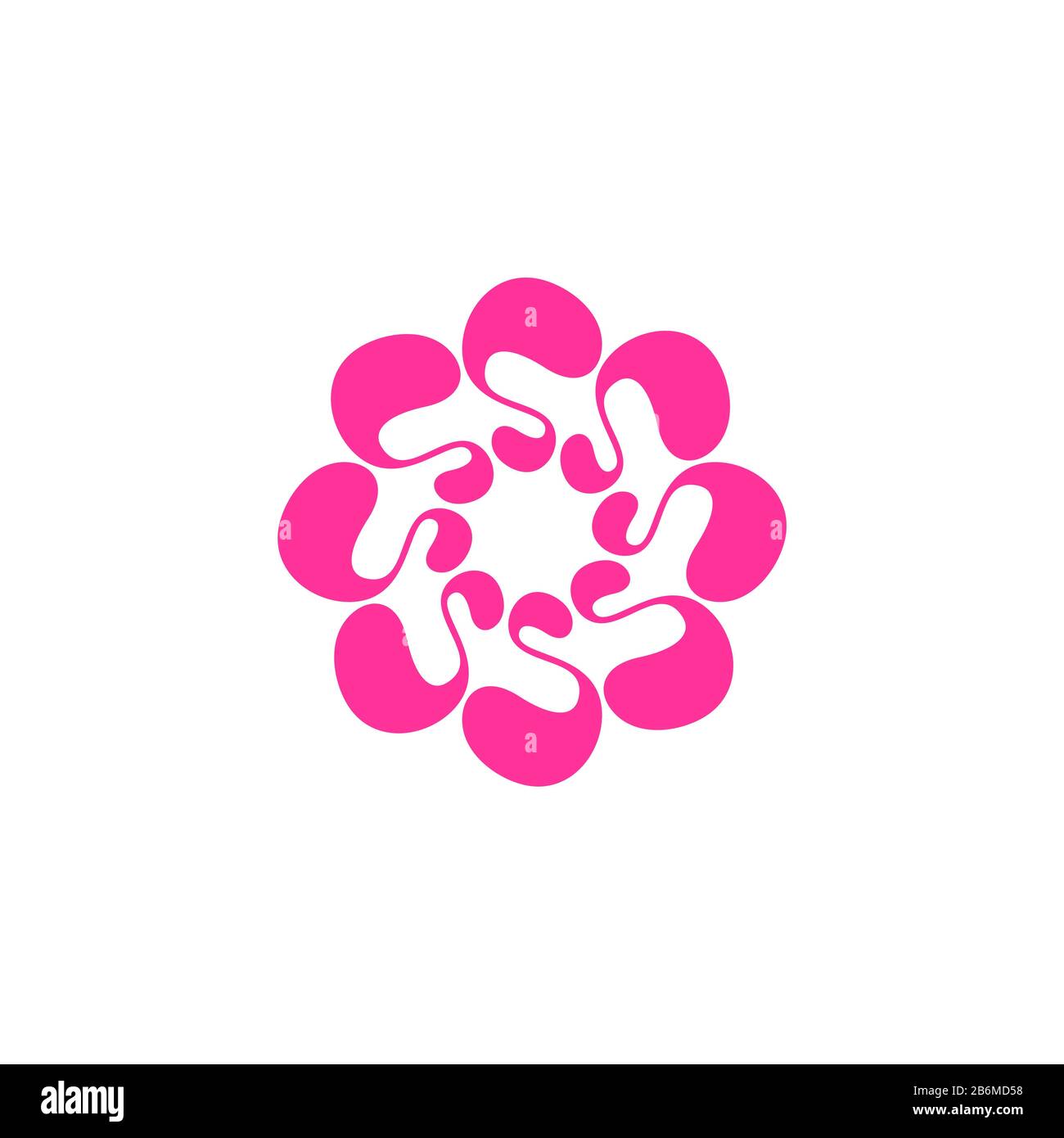 Ornamental Blossom Flower Logo Template Illustration Design Vector EPS