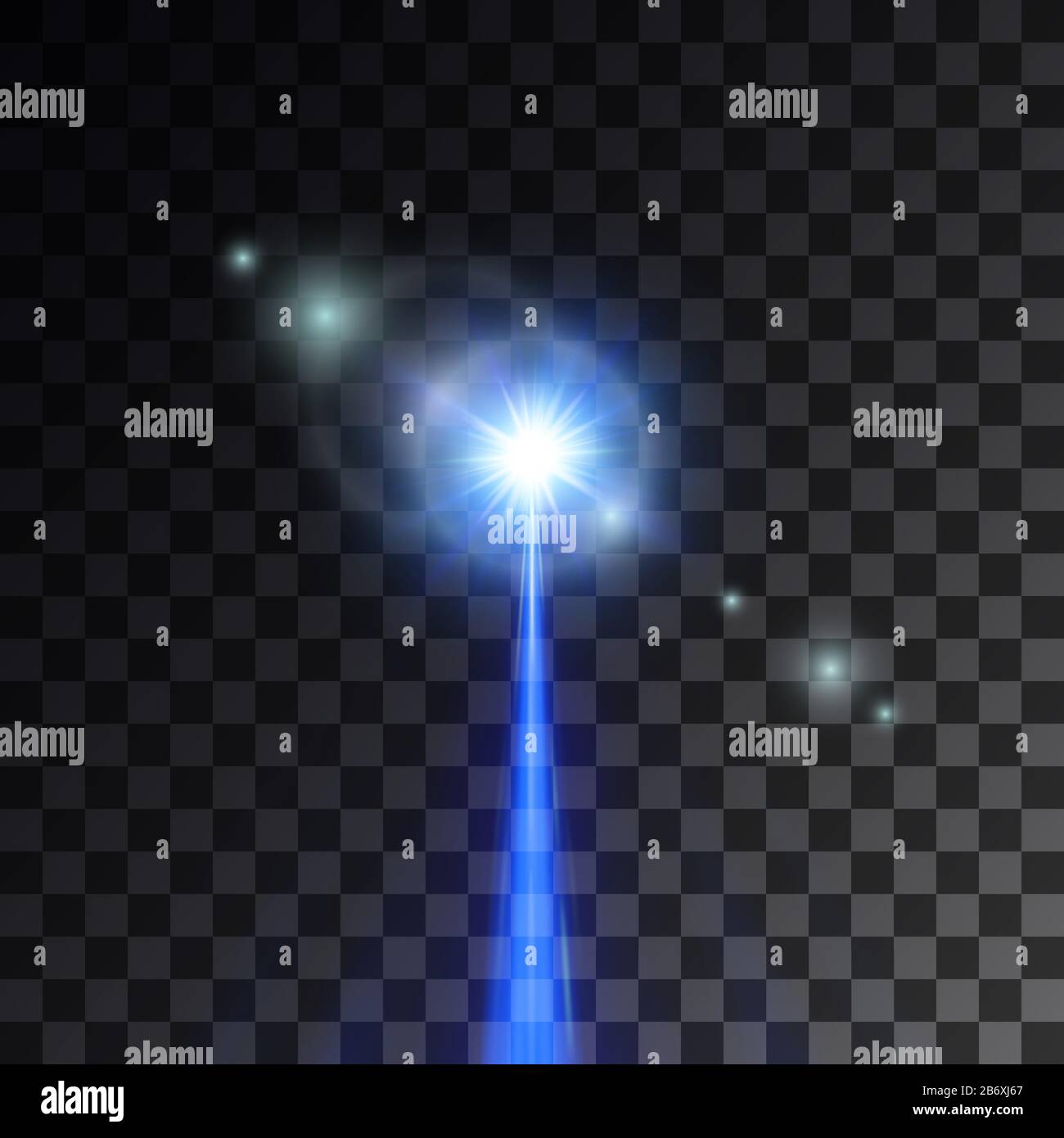 Blue Laser Beam Vector Illustration Stock Vector Image Art Alamy