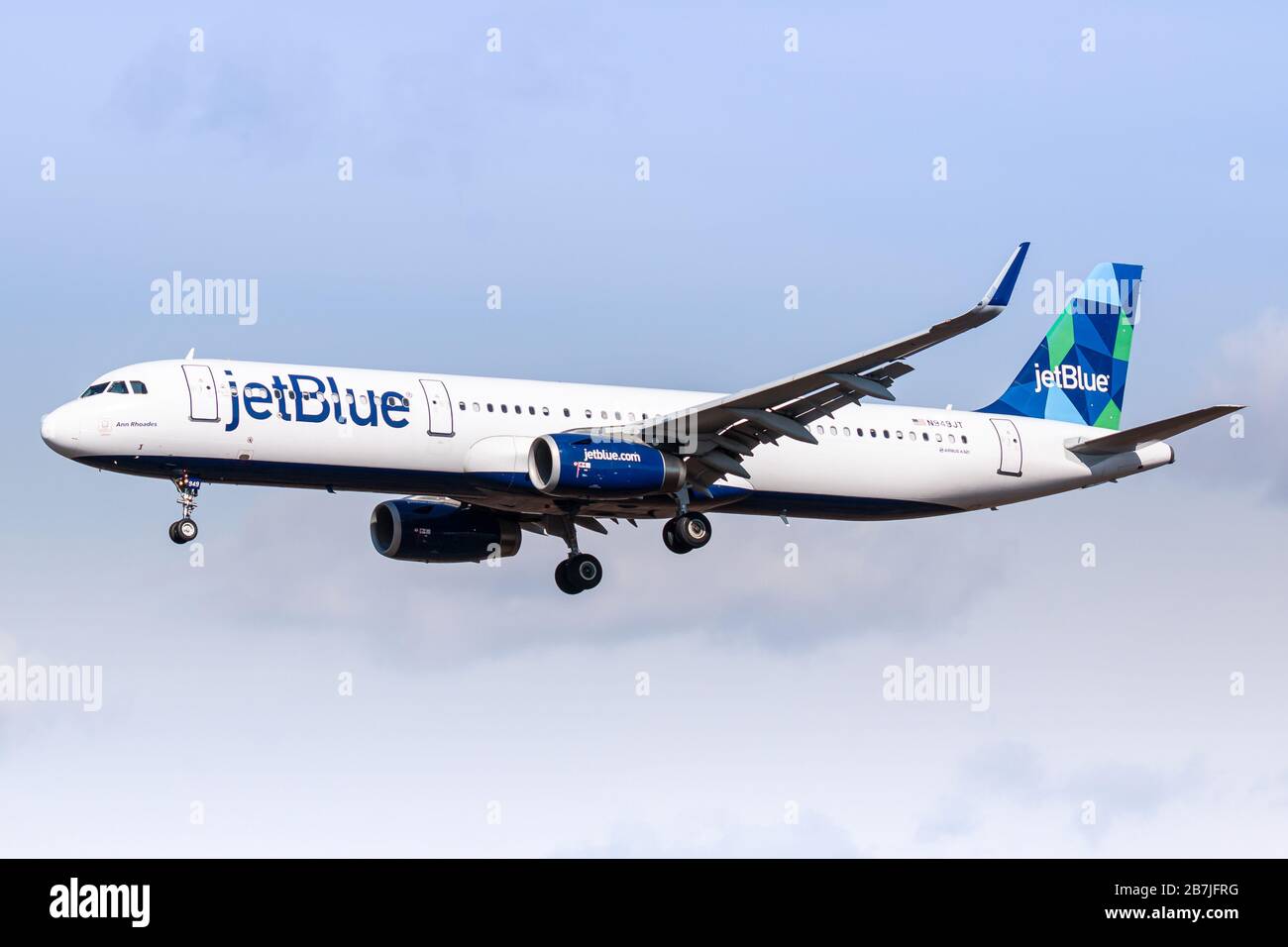 New York Usa February Jetblue Airbus A Airplane At