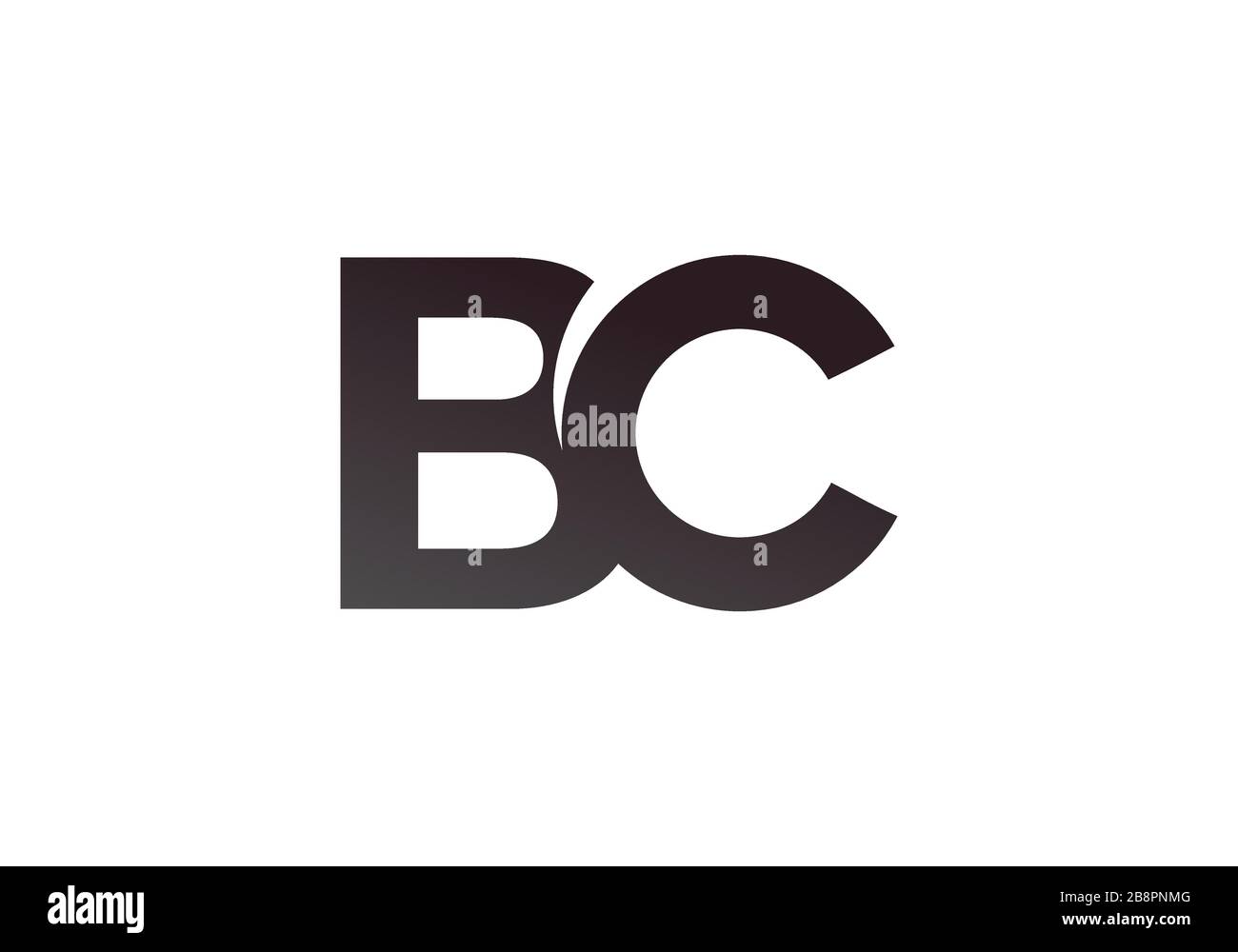 B C Bc Initial Letter Logo Design Vector Template Graphic Alphabet