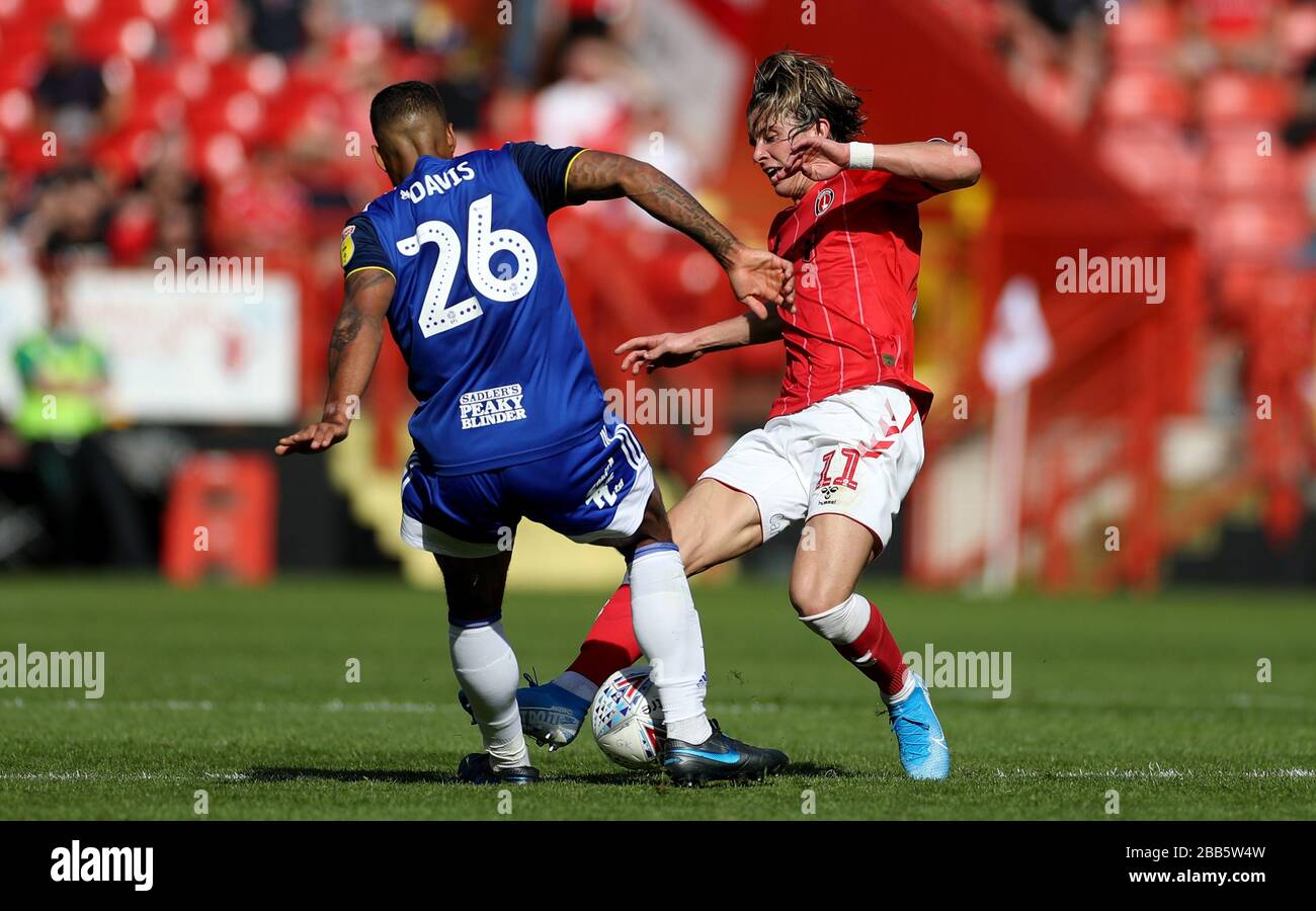 Birmingham City S David Davis Left And Charlton Athletic S Conor