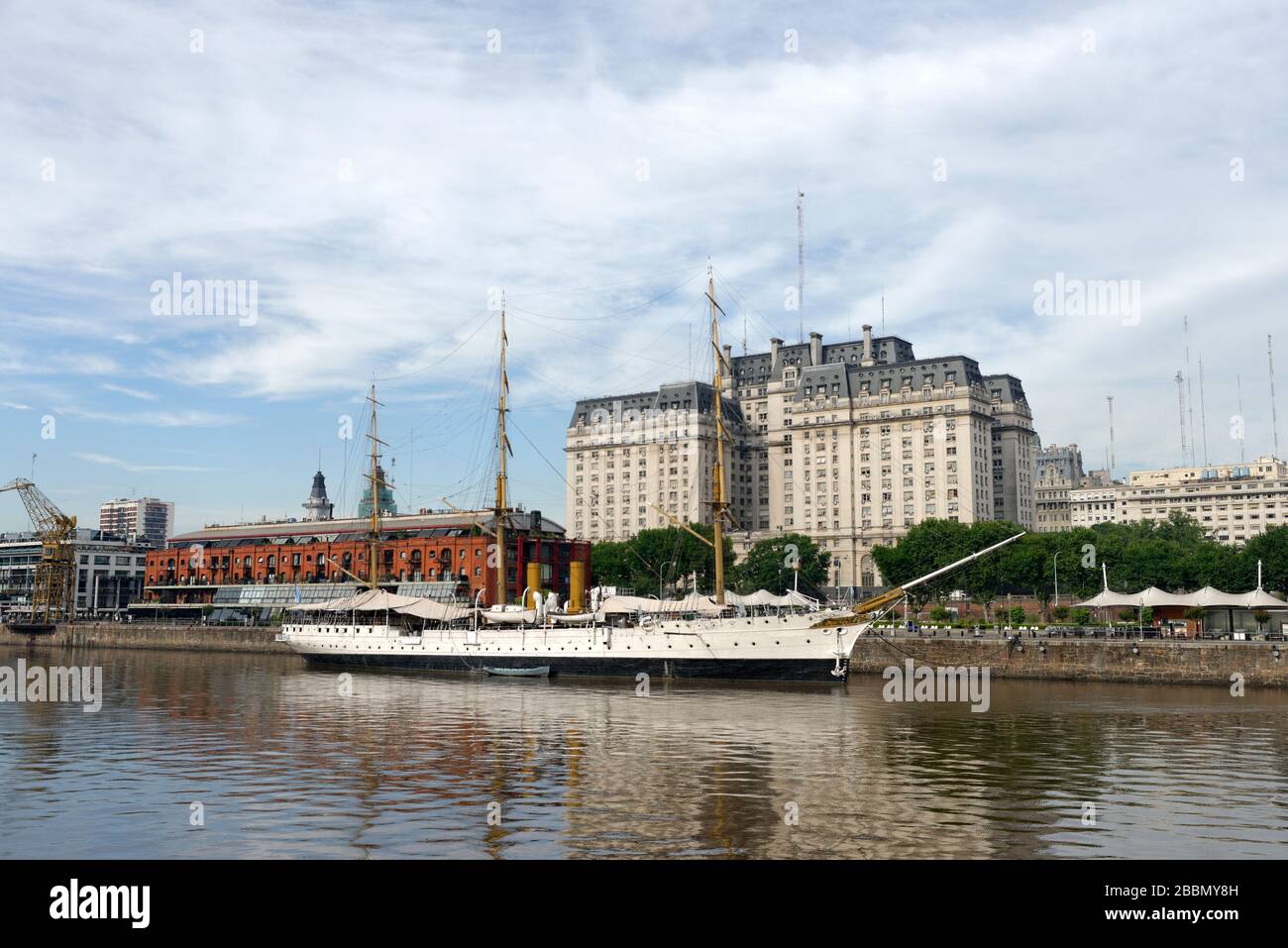 Museum Ship At Puerto Madero Buenos Aires Waterfront Argentina Stock