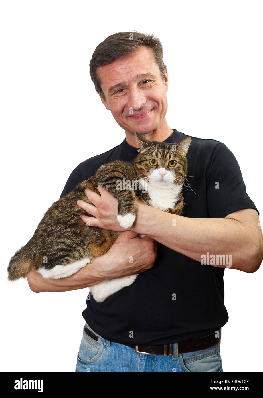 The Cat In Their Arms High Resolution Stock Photography And Images Alamy