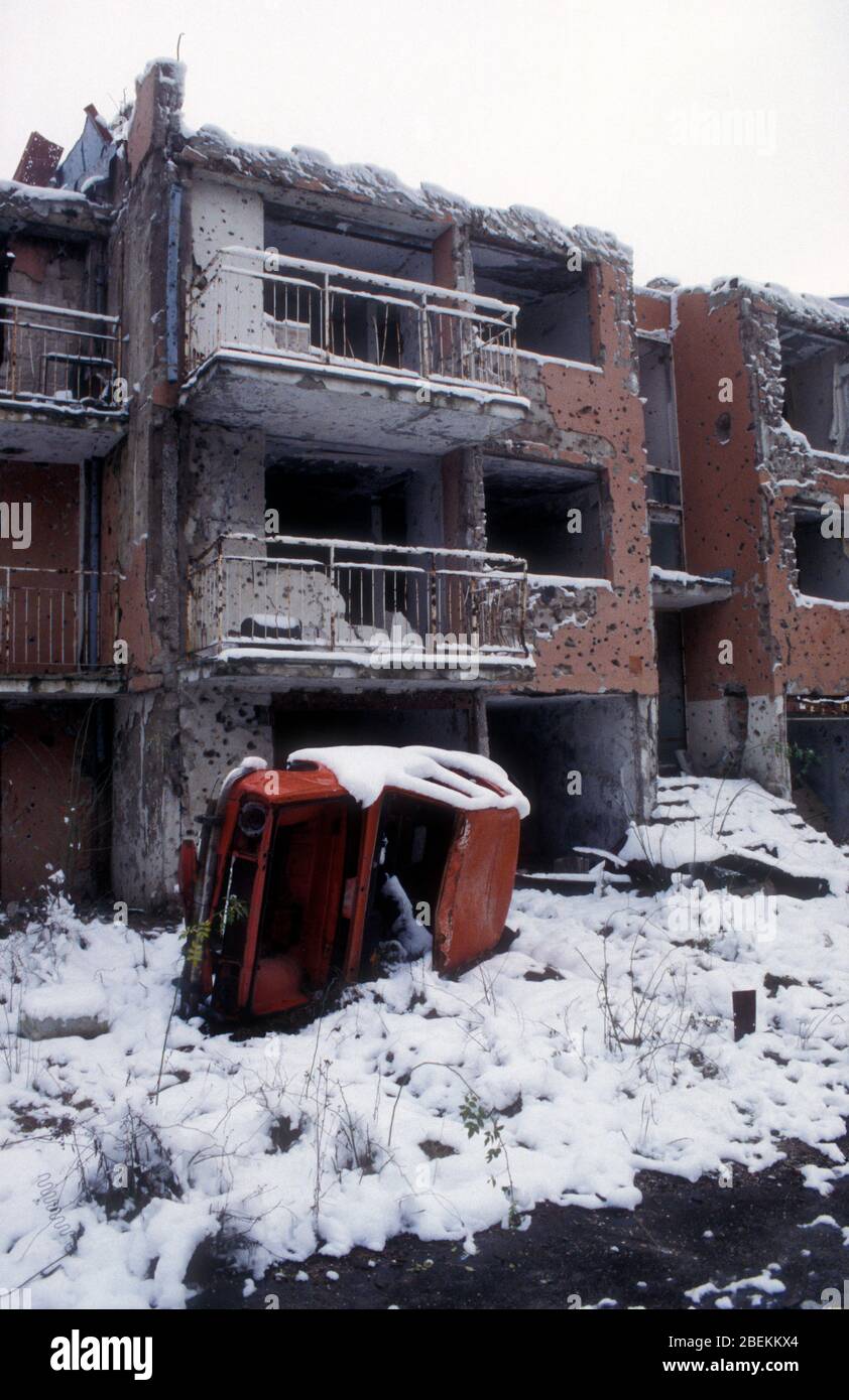 Sarajevo War Destruction Of Apartments And Houses In Sarajevo S