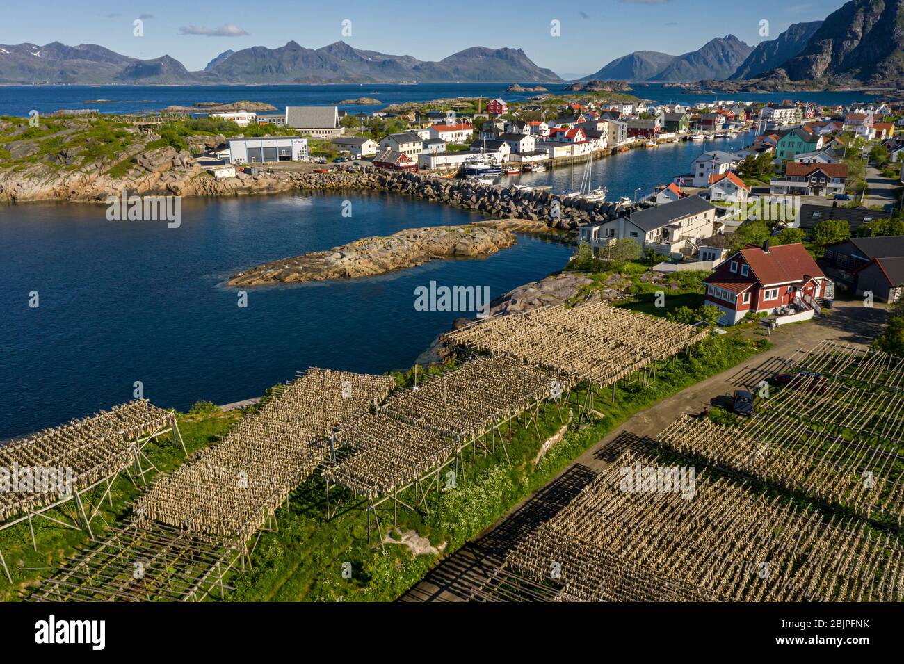 Henningsvaer Lofoten Is An Archipelago In The County Of Nordland