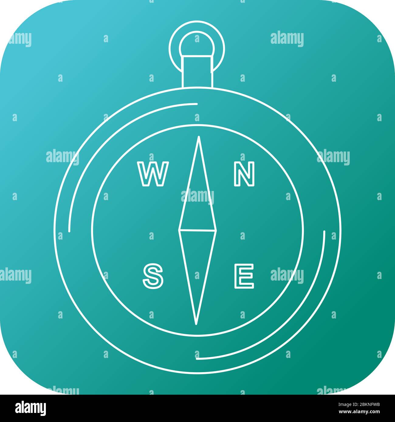 Beautiful Compass Vector Line Icon Stock Vector Image Art Alamy