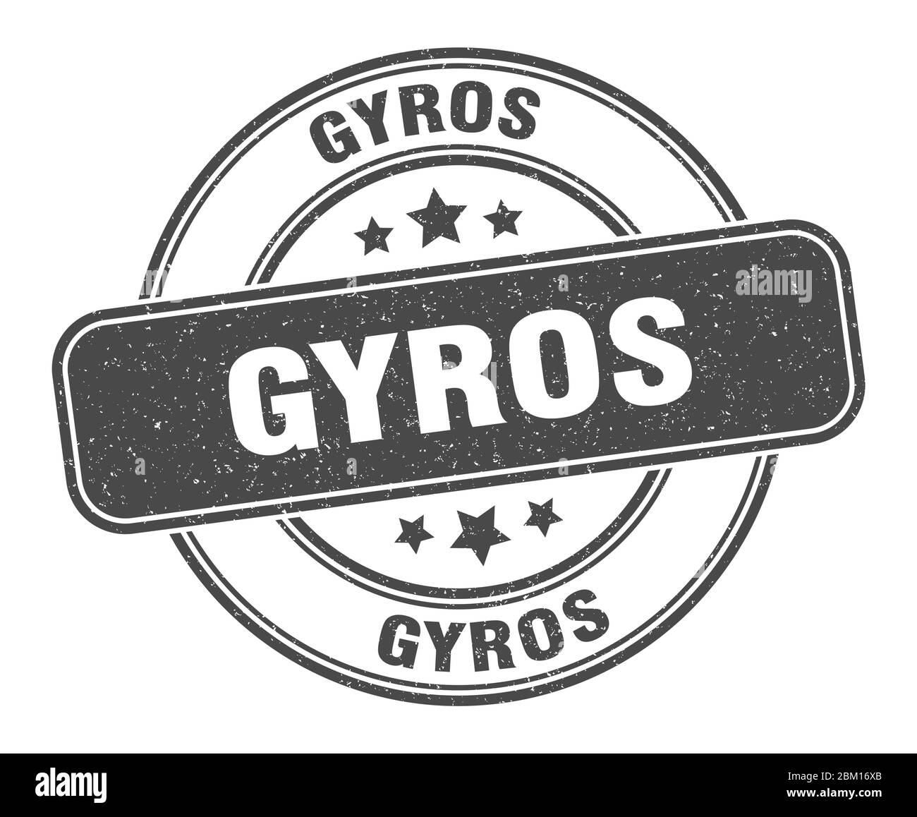 Gyros Stamp Gyros Label Round Grunge Sign Stock Vector Image Art