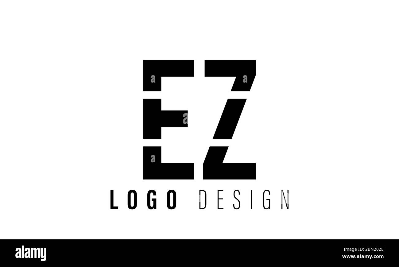 Abstract Letter EZ Logo This Logo Icon Incorporate With Abstract Shape