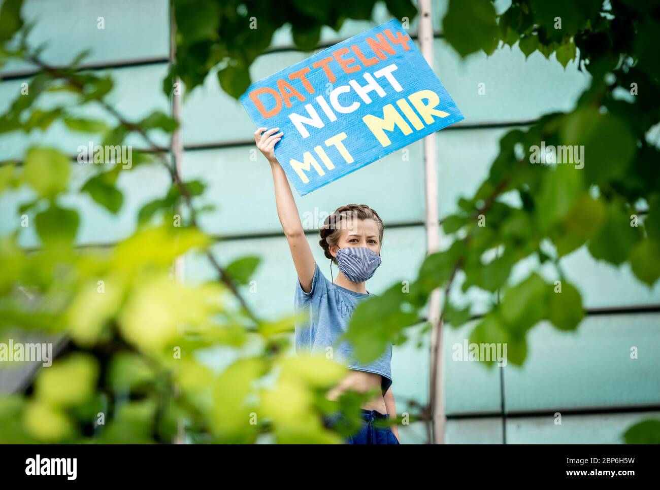 Berlin Germany 18th May 2020 An Activist Of Fridays For Future