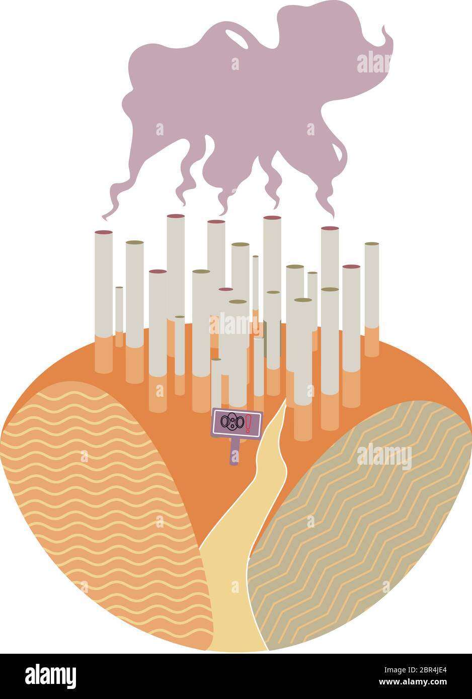 Illustration Of World No Tobacco Day Banner Or Poster Design Concept