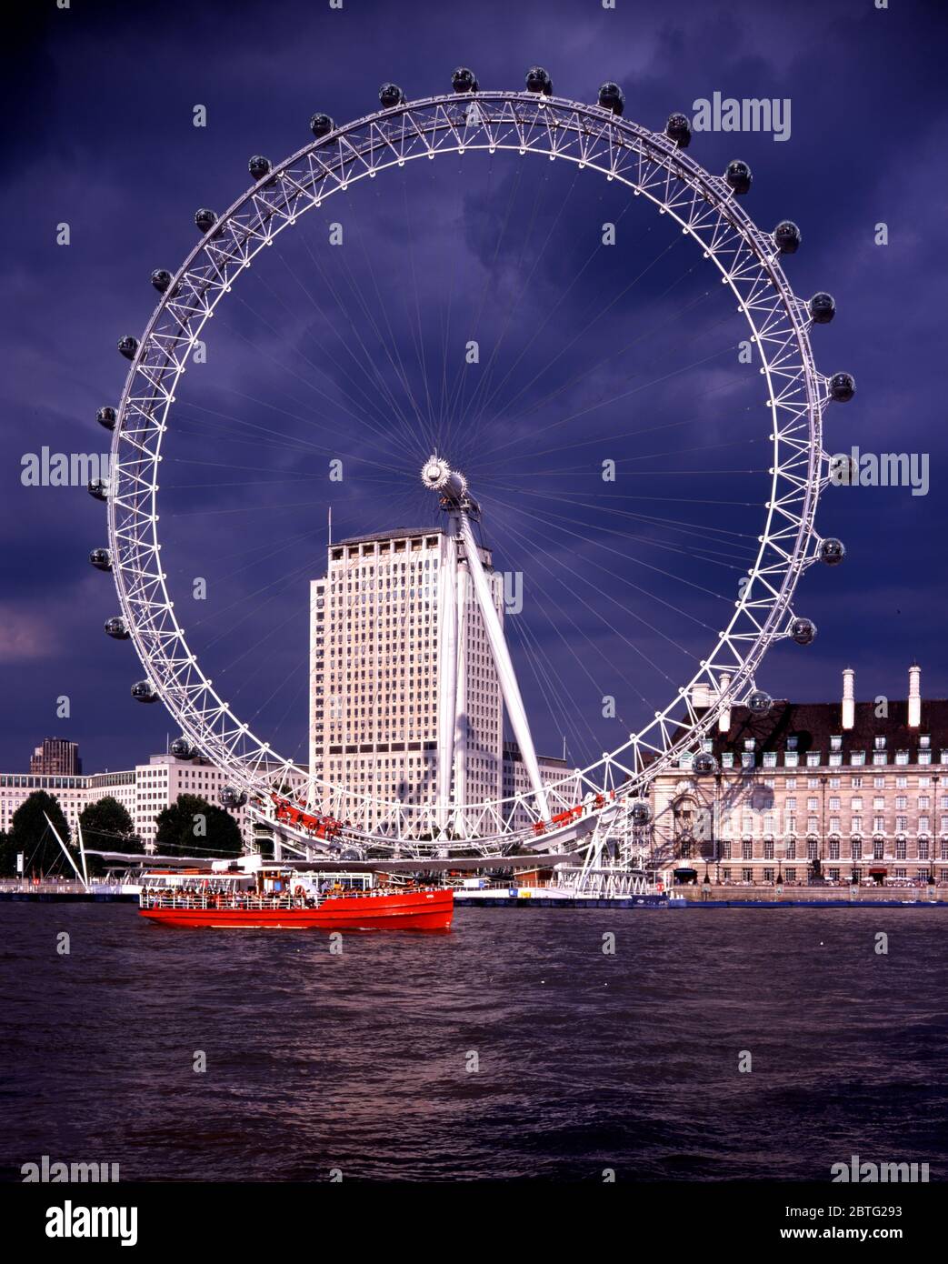 The Eye Millenium Wheel London England Stock Photo Alamy