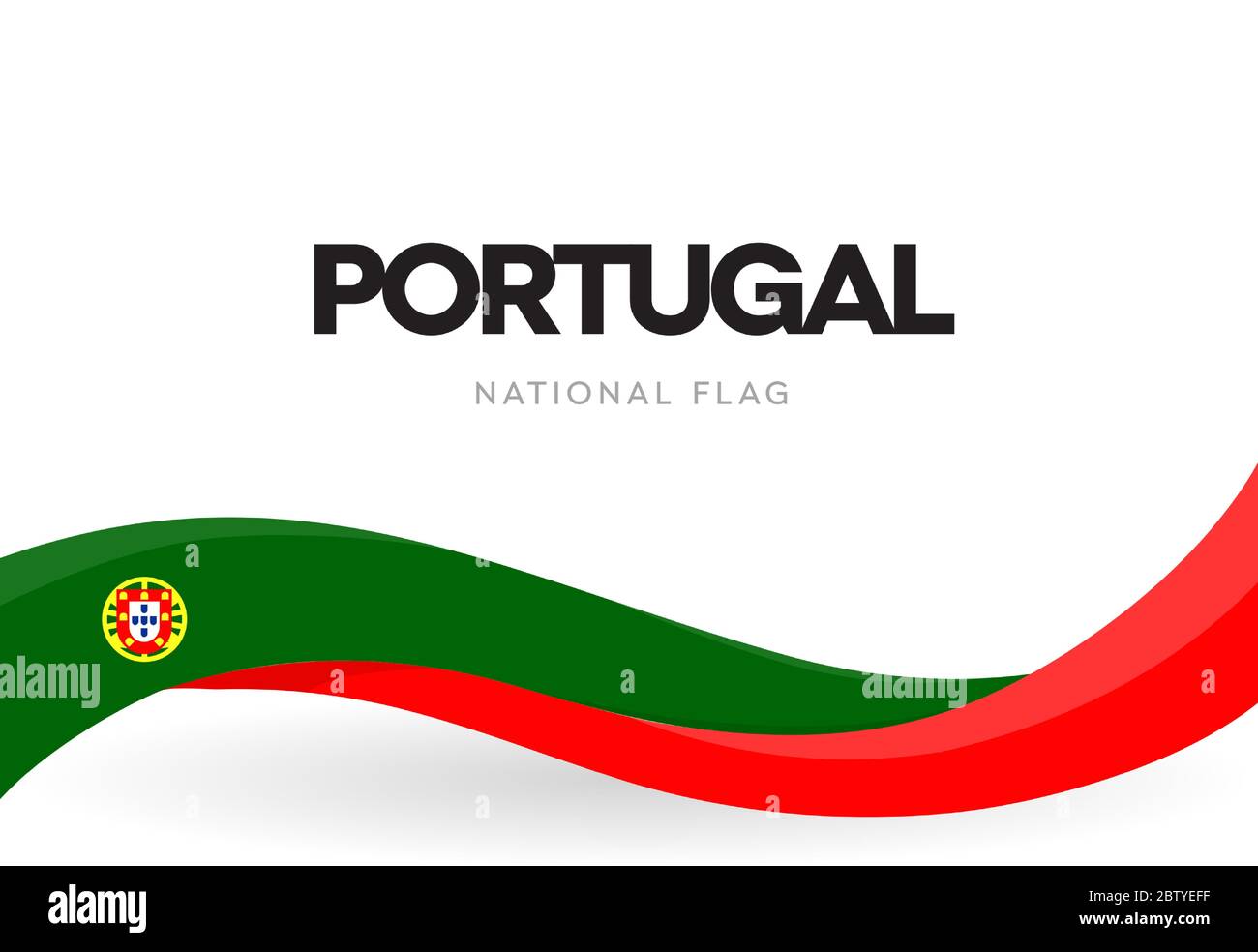 Portuguese Waving Flag Banner Portugal Restoration Of Independence