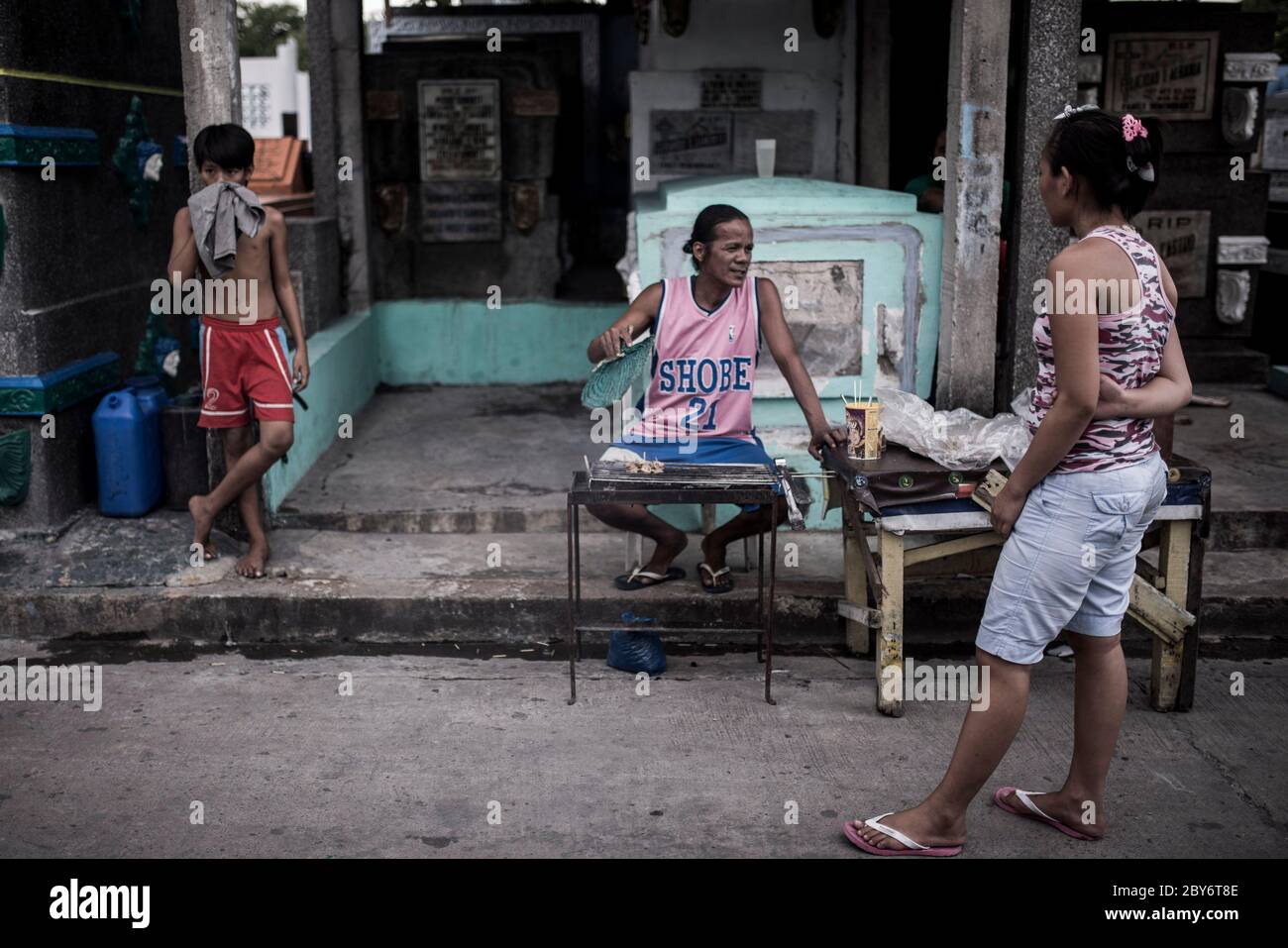 Residents Sell Some Goods At Manila North Cemetery In Manila