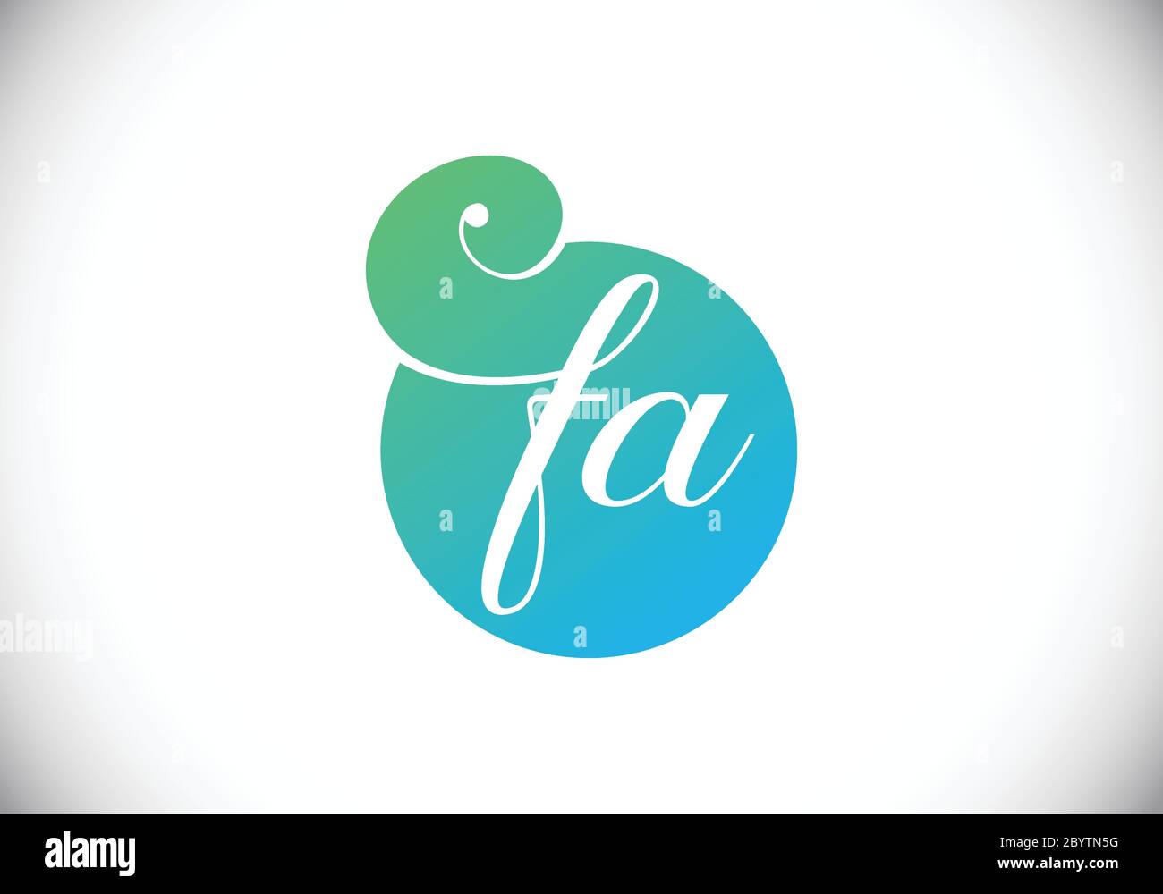 Initial Monogram Letter Fa Logo Design Vector Template Fa Letter Logo