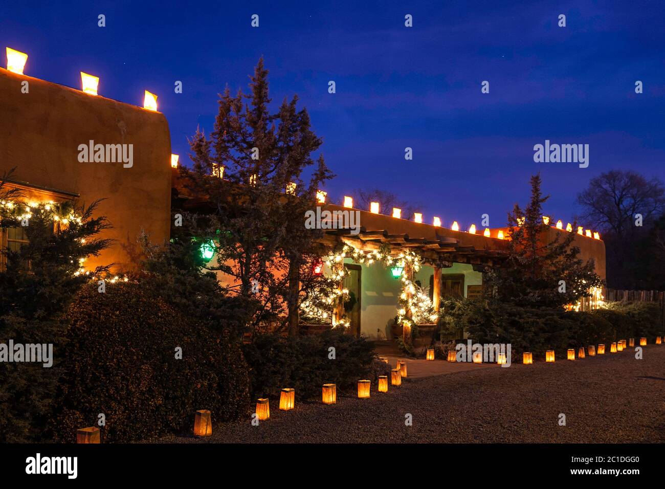 Farolito Walk Santa Fe Hi Res Stock Photography And Images Alamy