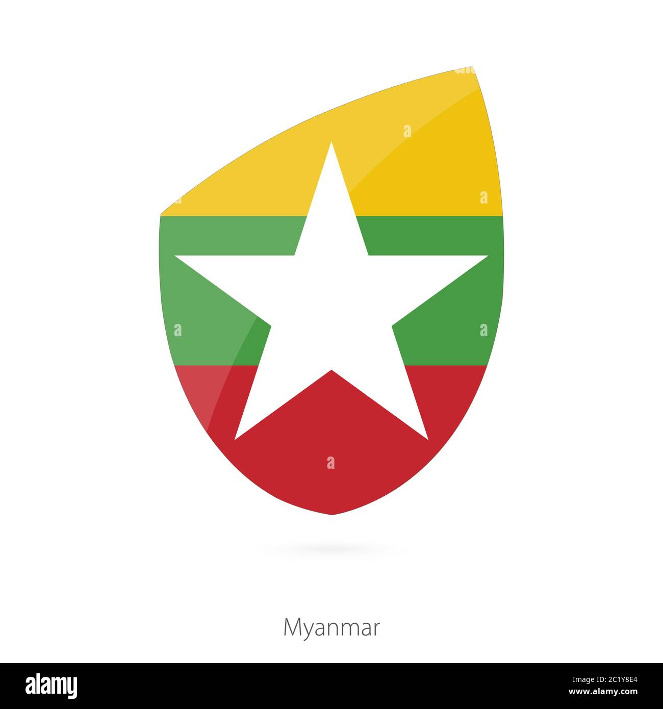 Flag Of Myanmar Vector Illustration Stock Vector Image Art Alamy