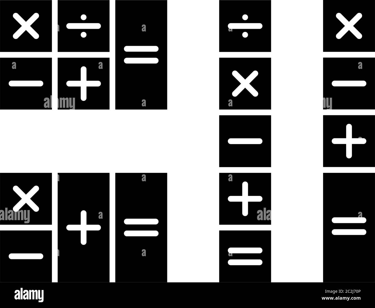 Calculator Icon Calculator Keypad Sign Vector Art Illustration Stock