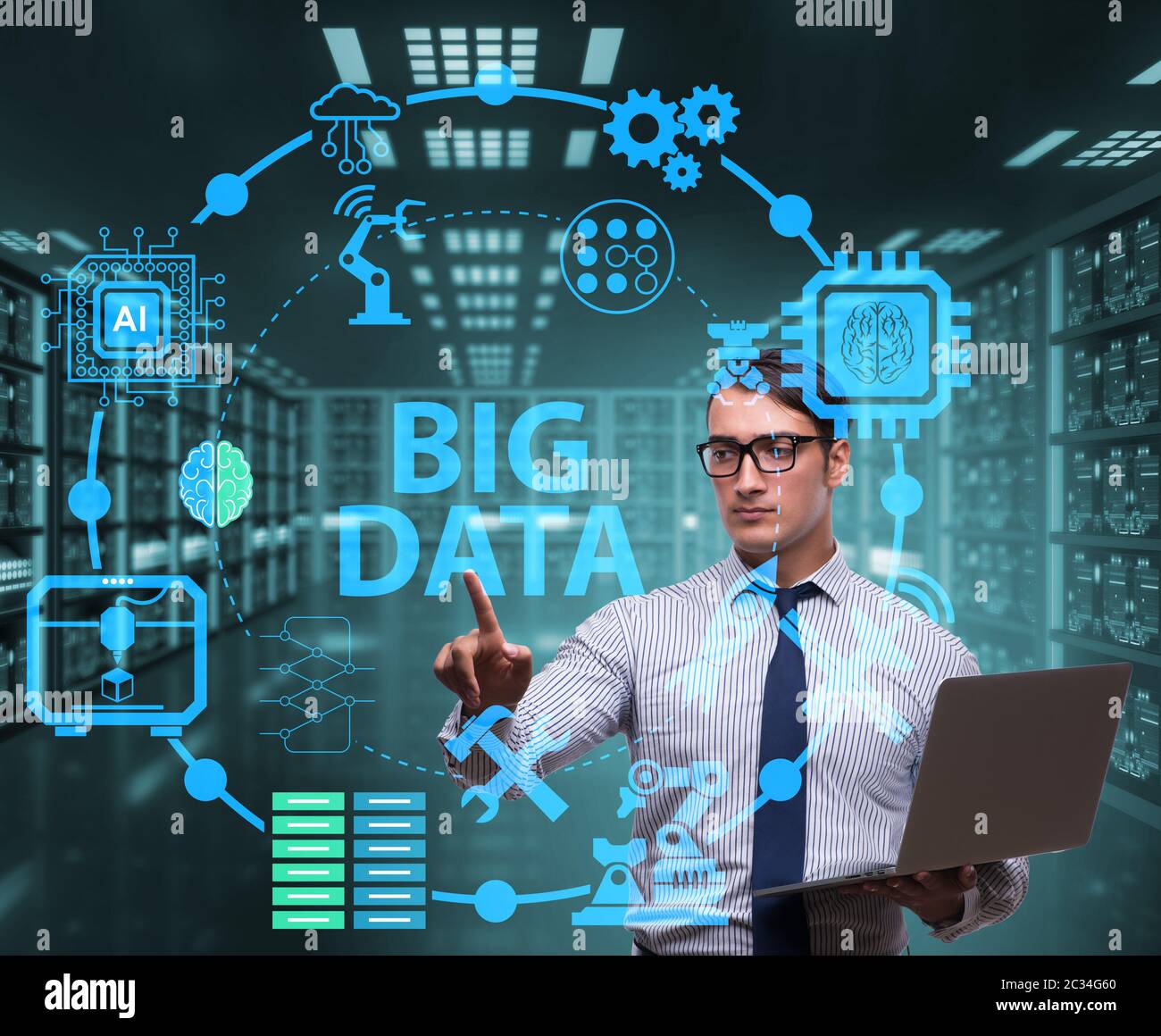 Big Data Computing Concept Of Modern It Technology Stock Photo Alamy