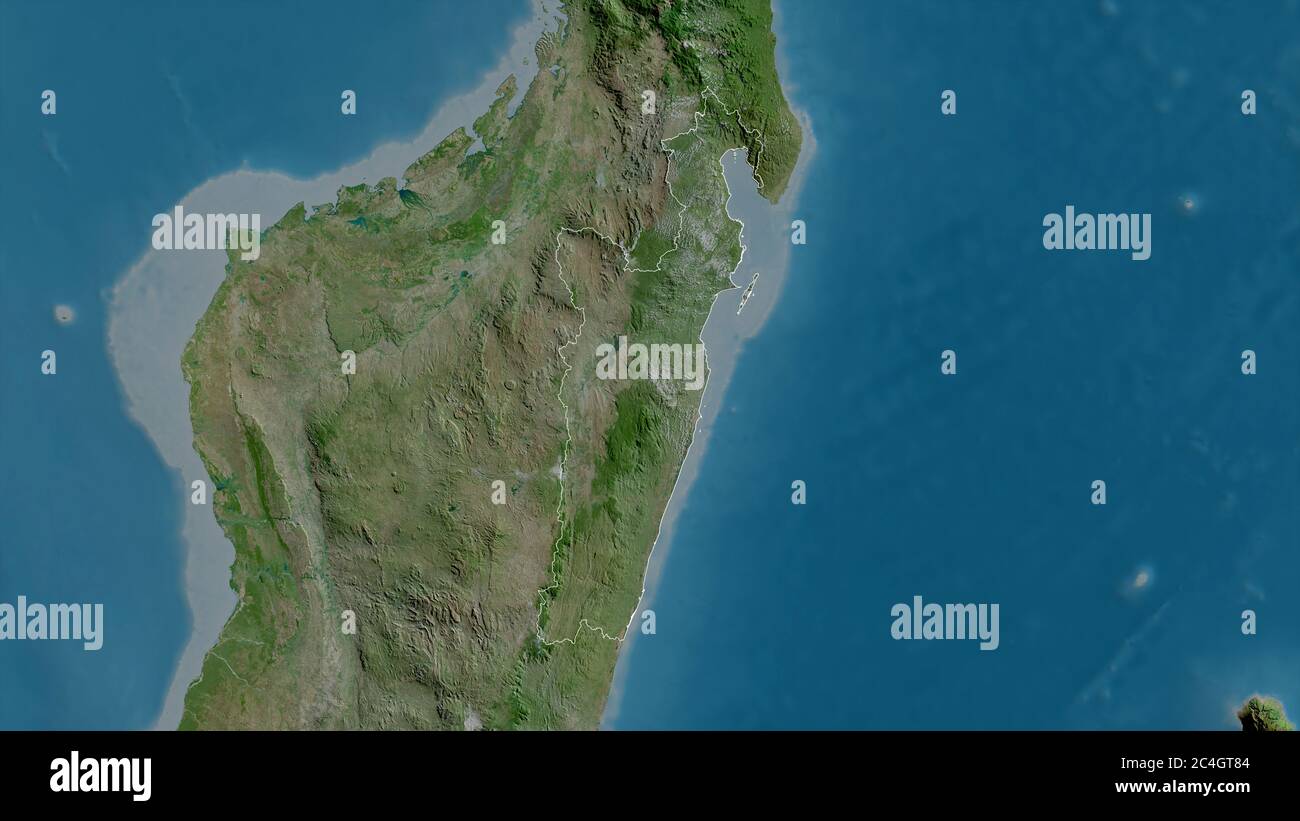 Toamasina Autonomous Province Of Madagascar Satellite Imagery Shape