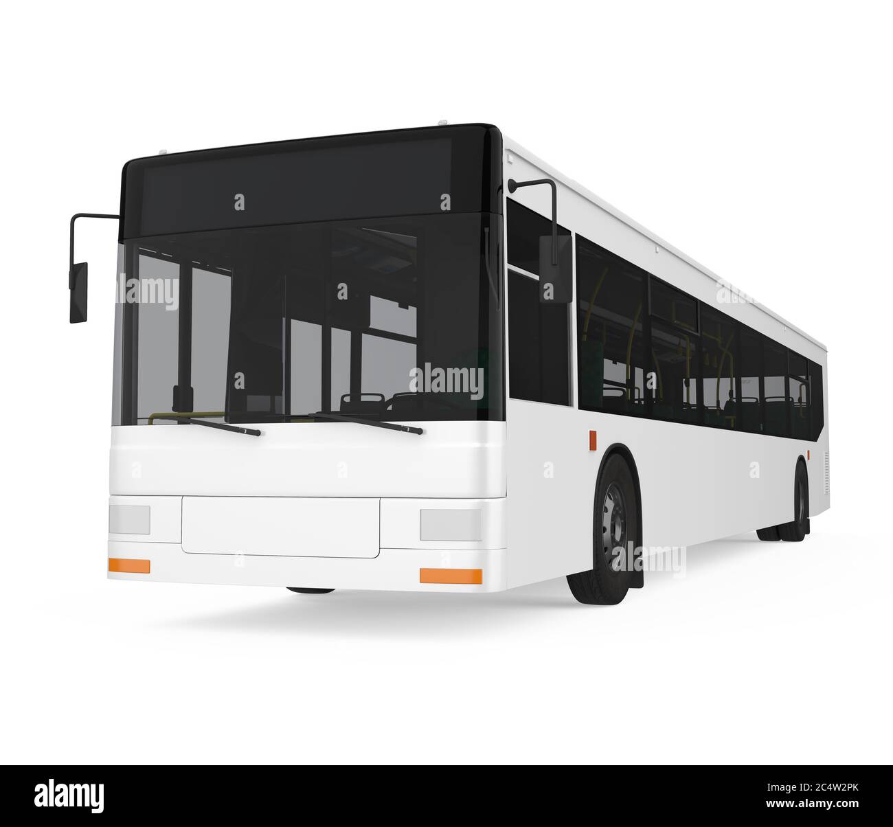 City Bus Isolated Stock Photo Alamy