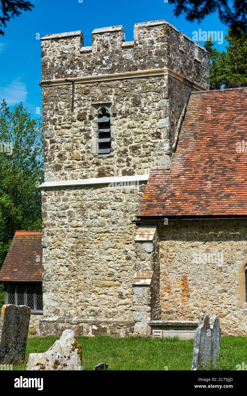 St Margarets Church In Broomfield Near Maidstone In Kent England Stock