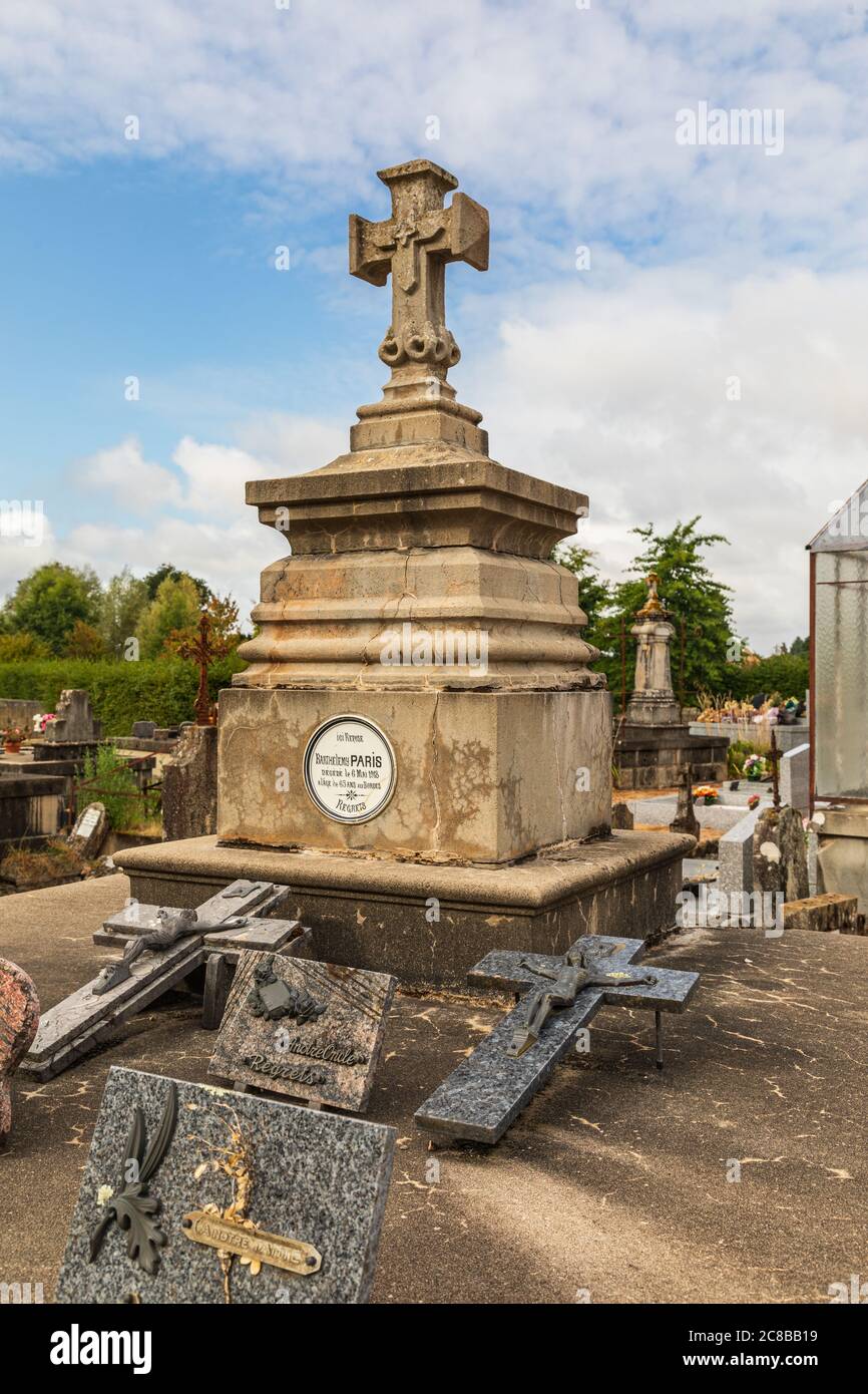 Europe France Haute Vienne Oradour Sur Glane Sept 5 2019 Tombs