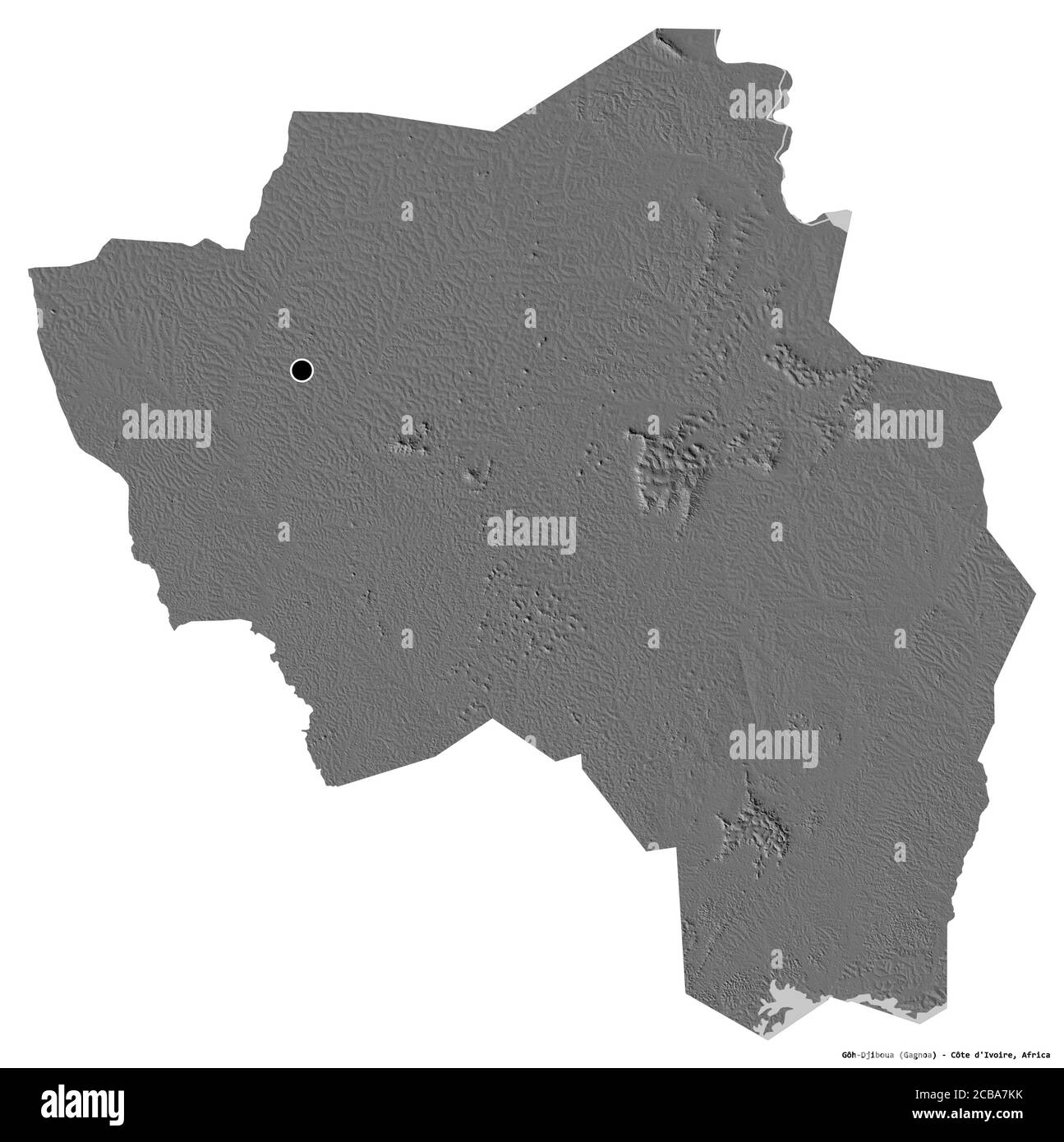 Shape Of G H Djiboua District Of C Te D Ivoire With Its Capital