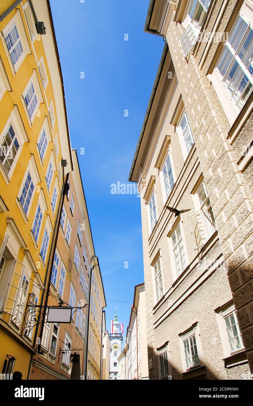 Historic Architecture In Salzburg Stock Photo Alamy