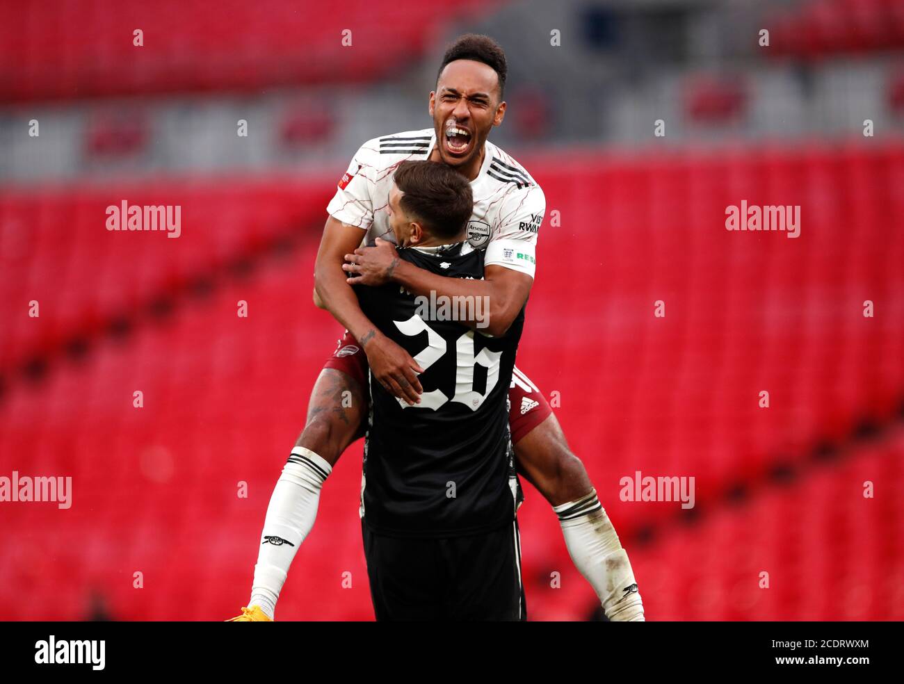 Arsenal S Pierre Emerick Aubameyang Celebrates Scoring His Side S