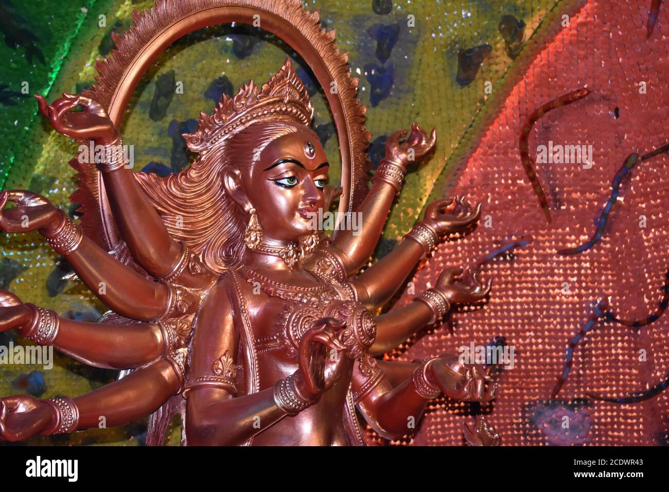 Durga Idol Of Kolkata Durga Puja Festival Stock Photo Alamy