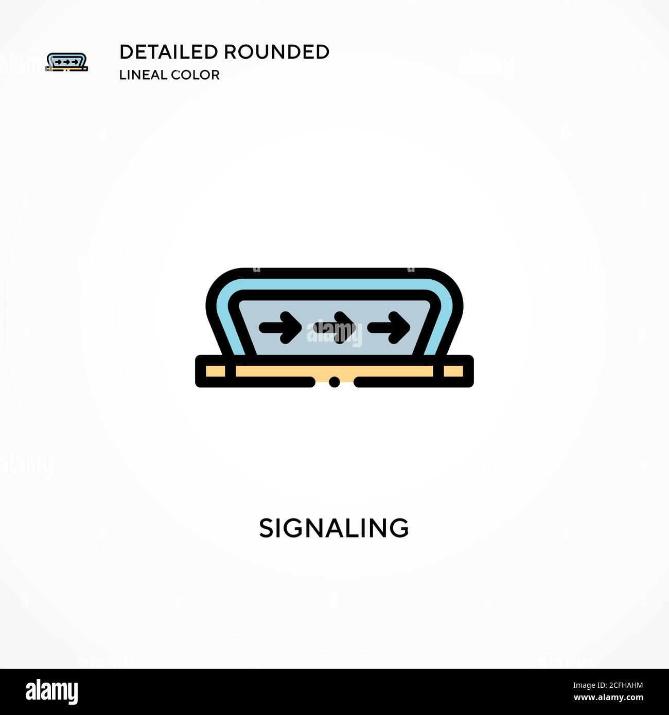 Signaling Vector Icon Modern Vector Illustration Concepts Easy To